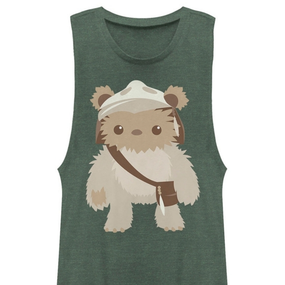 Next Level Apparel Tops - Fifth Sun Star Wars Lumat Ewok Warrior Muscle Tank